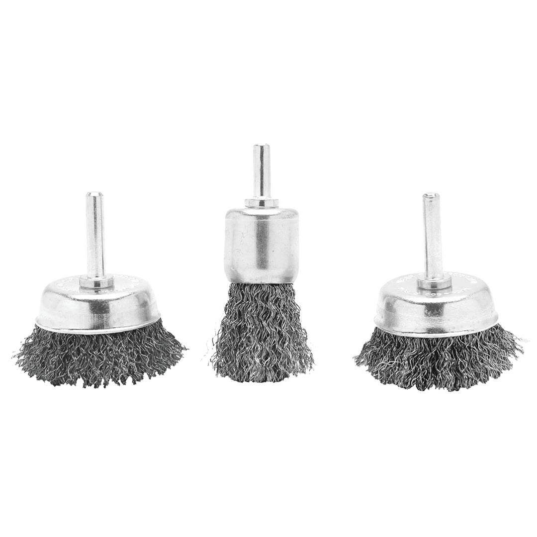 Performance Tool W1226 3Pc Rotary Wire Brush Set   3Pc Rotary Wire Brush Set