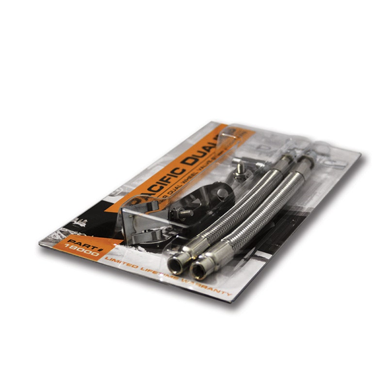 Pacific Dualies 18000 7 Inch Braided Stainless Steel Valve Stem Extension System