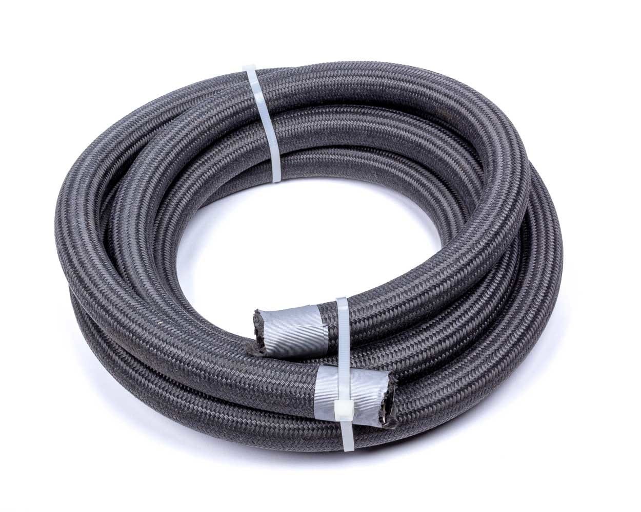 Hose, 8 An, 15 Ft, Braided Fire Retardant Fabric, Ptfe, Black, Each Hose, 8 An,