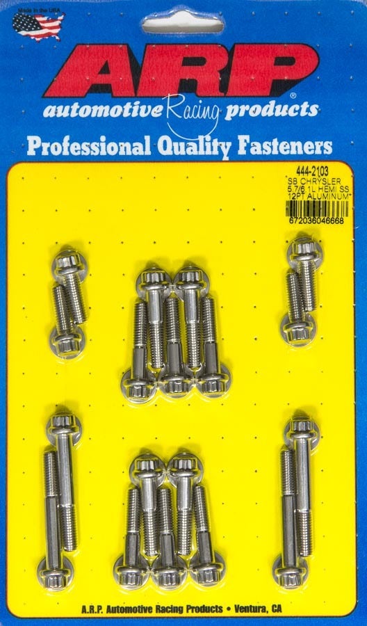 Arp 444-2103 Intake Manifold Bolt Kit (Fold Bot 12Pt Mopar 5.7/6.1L Hemi) Arp