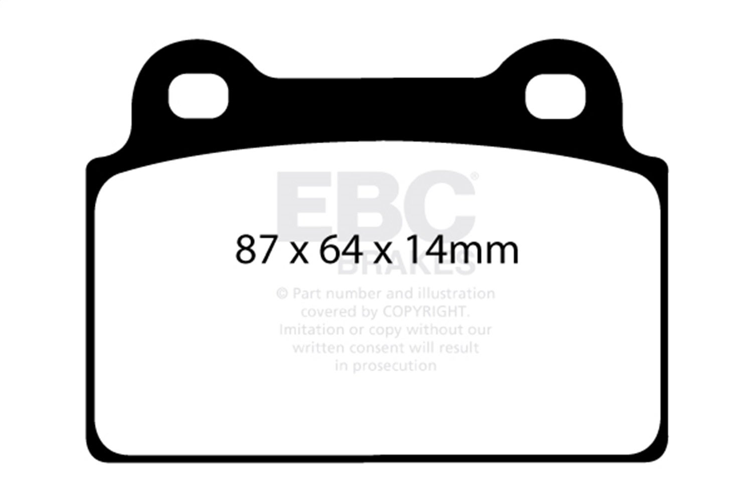 Ebc Brakes Dp51985ndx Bluestuff Ndx Full Race Brake Pads Fits 08-15 Lancer