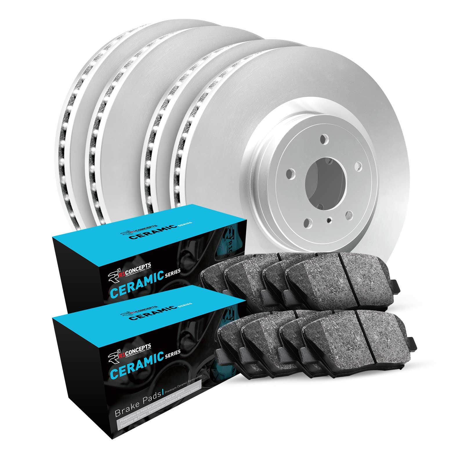R1 Concepts Wdwn2-03038 R1 Concepts Brake Rotor- Carbon Coated With Ceramic Pads