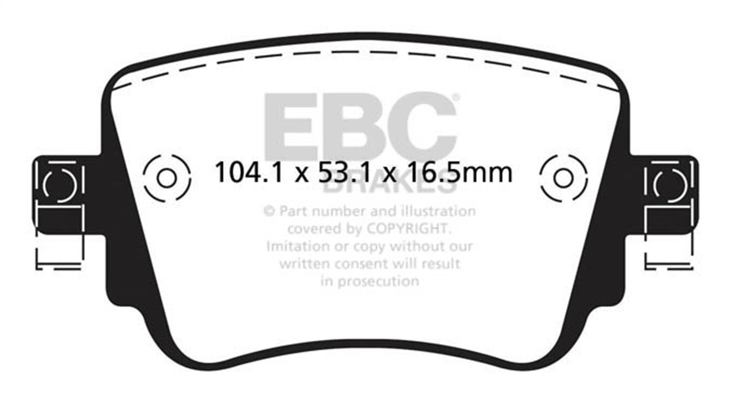 Ebc Brakes Ud1779 Ultimax  Brake Pads   Ultimax  Brake Pads