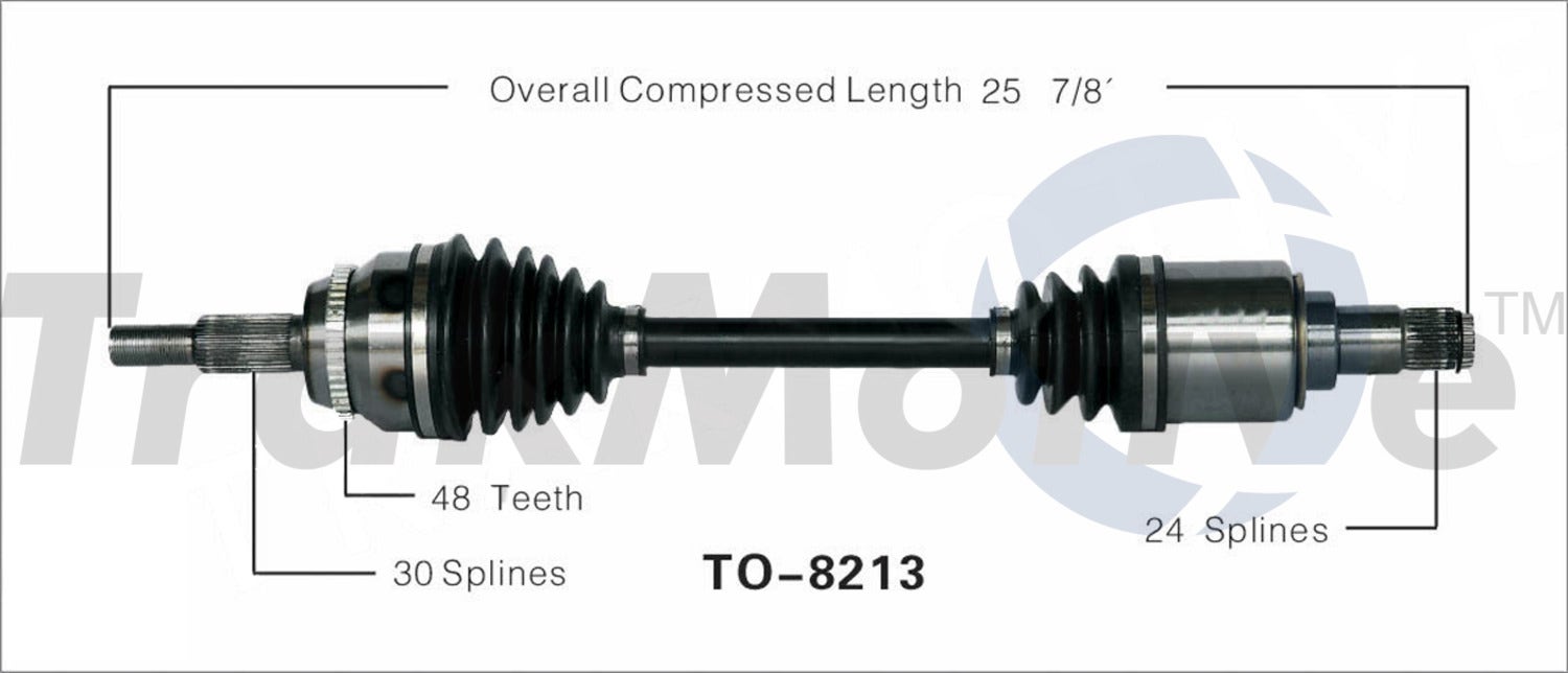 Trakmotive Cv Axle Shaft P/N:To-8213  Cv Axle Shaft P/N: