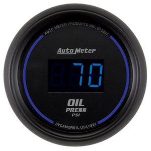 Autometer 6927 Cobalt Digital Oil Pressure Gauge Auto Meter Products  Gauge Oil