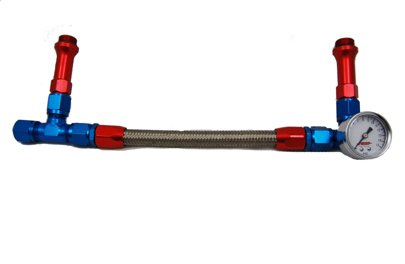 Holley #6 Braided Fuel Line W/Gauge Holley #6 Braided Fuel Line W/Gauge