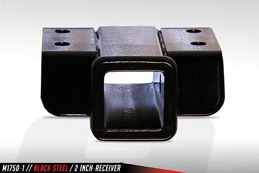 Fab Fours M1750-1 2 In. Receiver Hitch   Trailer Hitch Rear Black Steel;