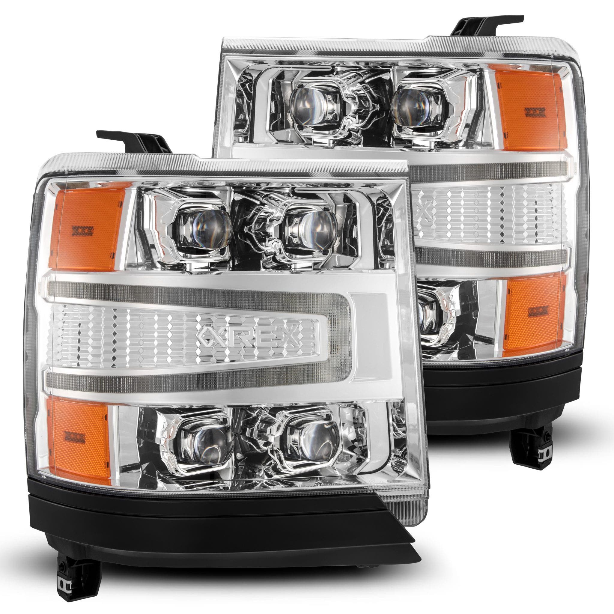 Alpharex-Led Projector Headlights In Chrome -Led Projector Headlights In Chrome