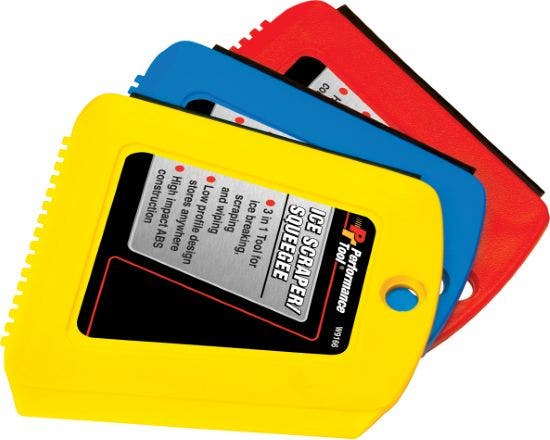 Performance Tool 4 In. L Ice Scraper/Squeegee  4 In. L Ice Scraper/Squeegee