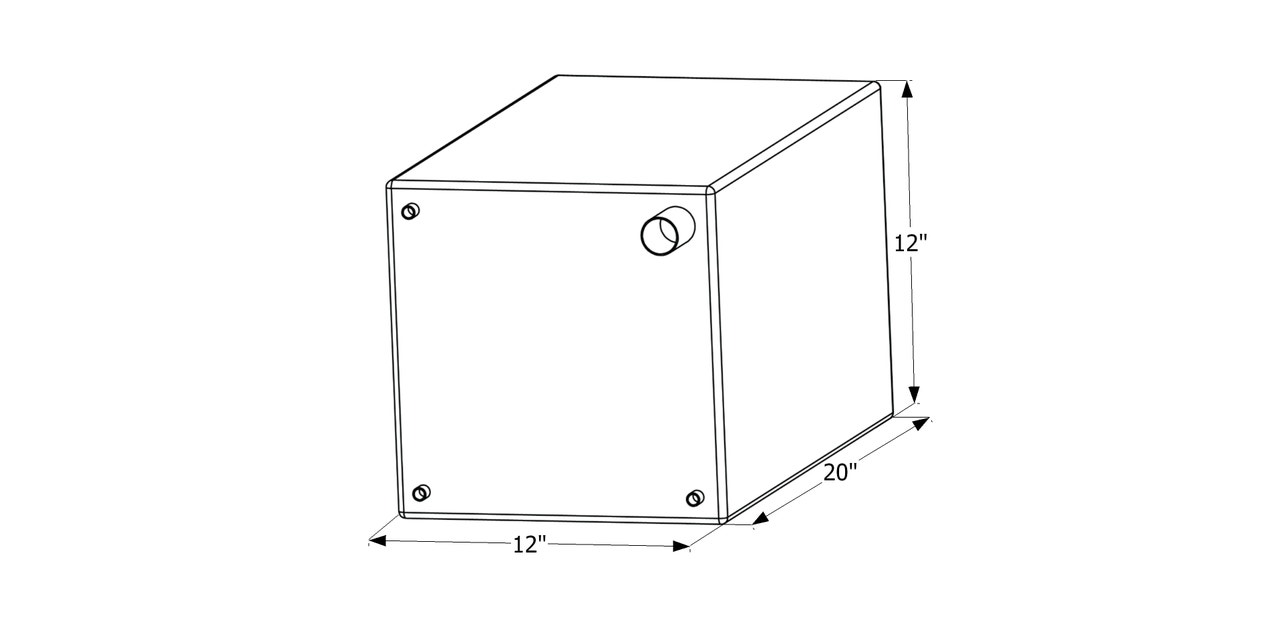 Fresh Water Tank  Wt2470  20X12x12 Fresh Water Tank  Wt2470  20X12x12