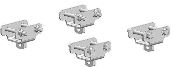 Short Mounting Feet Set 4   Fifth Wheel Trailer Hitch Mount Foot; Compatibility