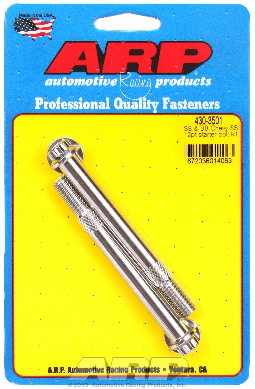 Arp 4303501 Stainless Steel 12-Point Starter Bolt Kit   Starter Bolt  Starter
