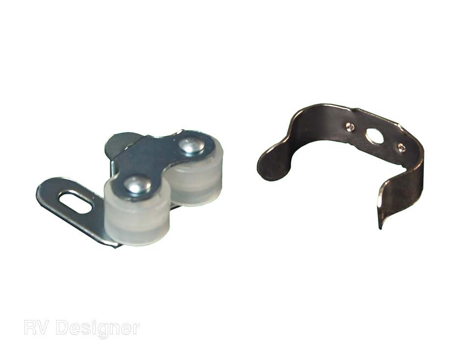 Rv Designer H203, Roller Catch With Clip, 2 Per Pack, Cabinet Hardware   Door