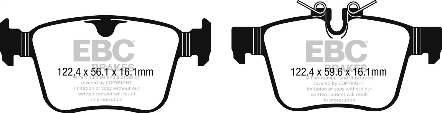 Ebc Brakes Dp42246r Yellowstuff Street And Track Brake Pads   Yellowstuff Street