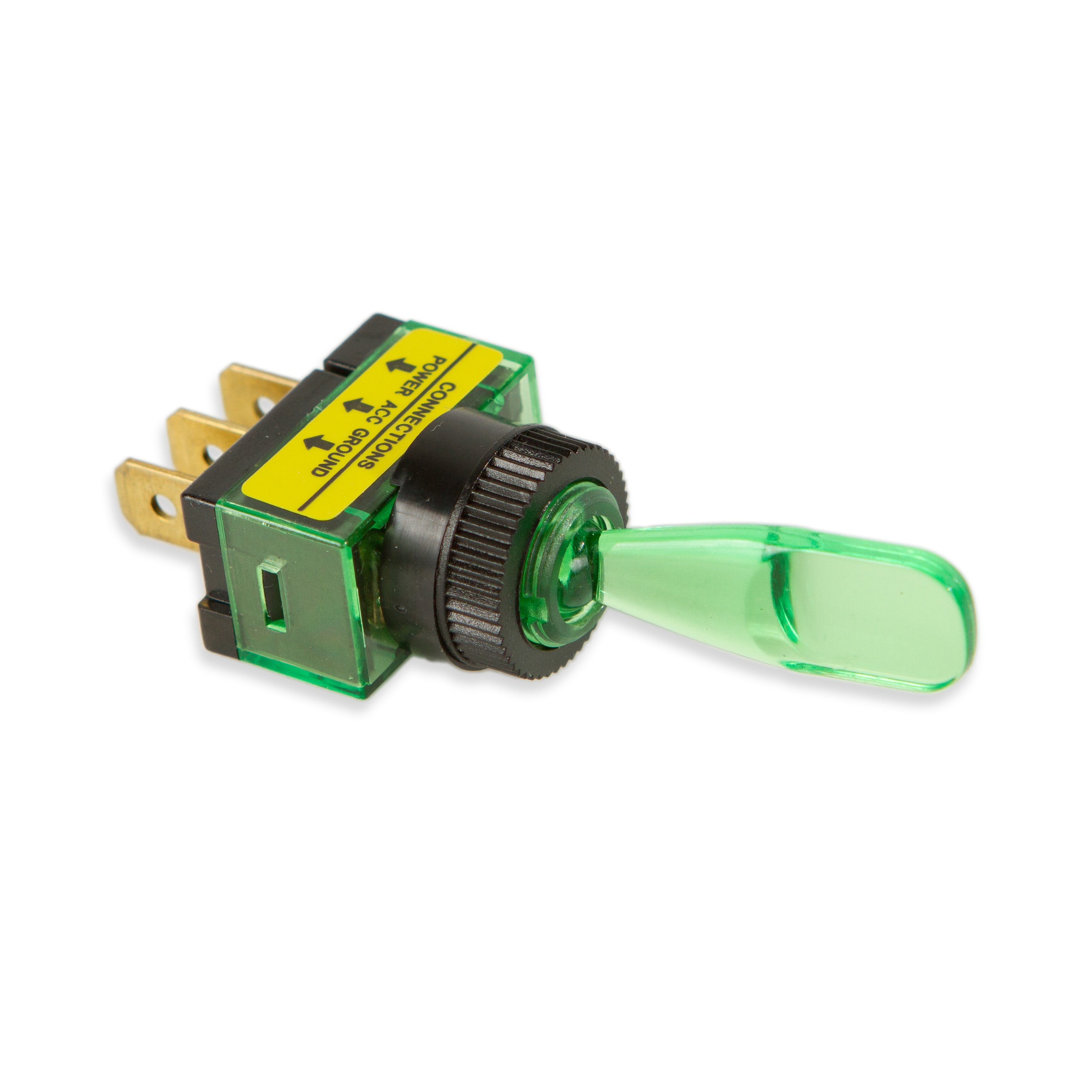 Wirthco 20501 Battery Doctor Green Illuminated Toggle Switch (On/Off 20 Amp)