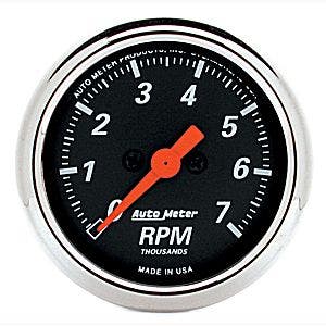 Autometer 1477 Designer Black In-Dash Electric Tachometer Auto Meter Products