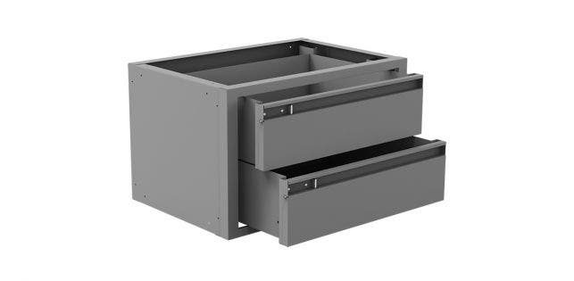Kargo Master 40070 Grey 20" W X 12" H X 13.5" D Steel 2 Drawer Cabinet   Storage