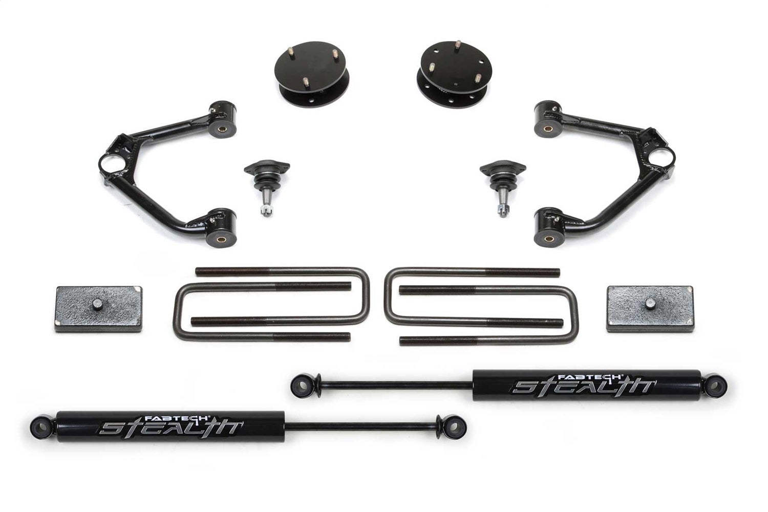Fabtech K1126m   Budget Lift System W/Shock 3.5 In. Lift Incl. Stealth Shocks