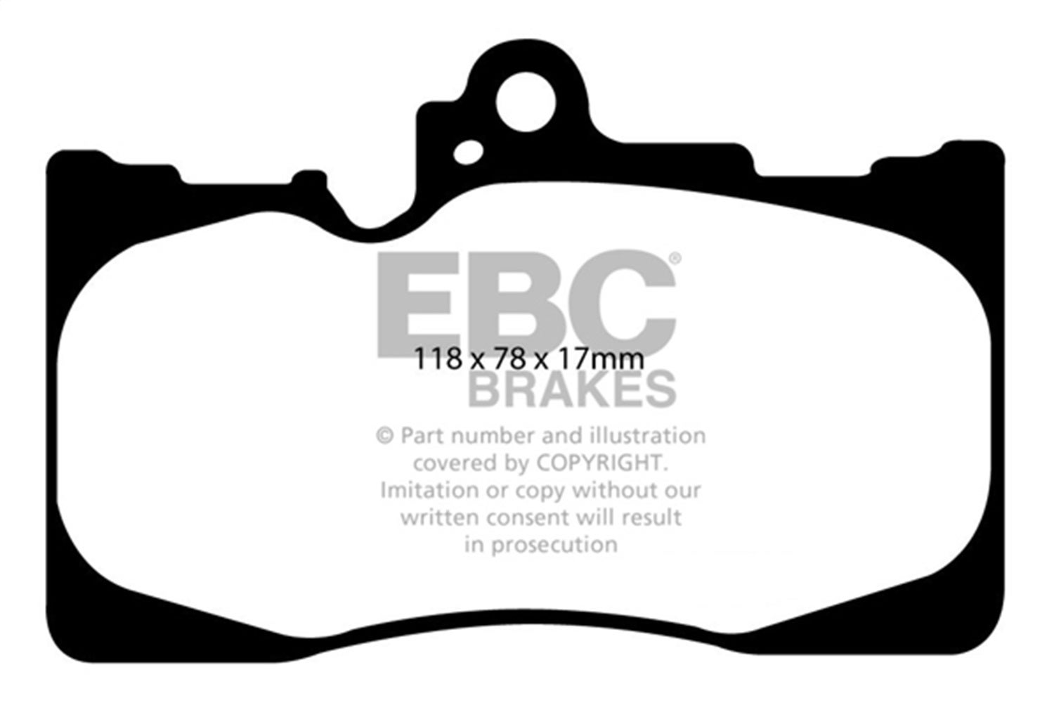 Ebc Brakes Ud1118 Ultimax  Brake Pads   Ultimax  Brake Pads