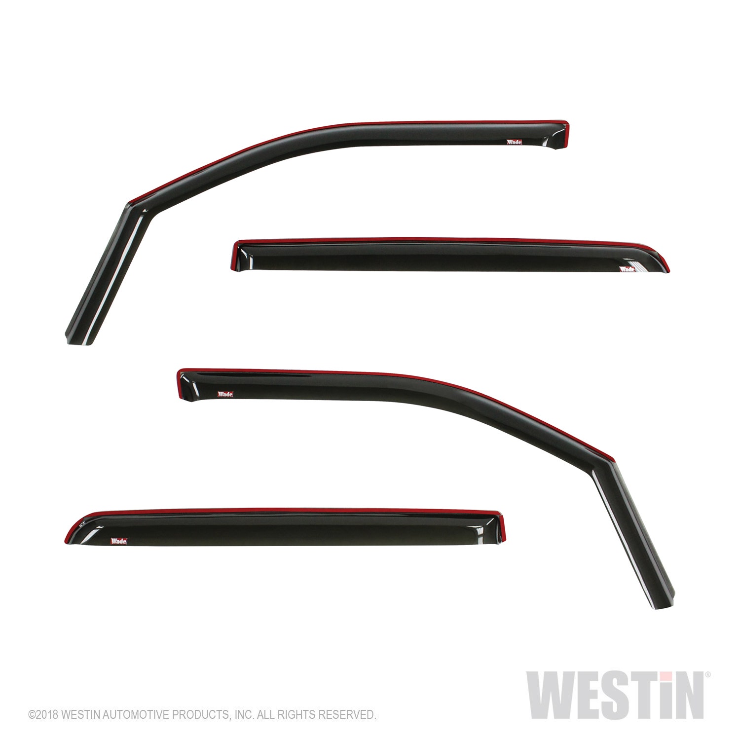 Westin In Channel Wind Deflector 4 Piece Set   2019-2020 Ram 1500 Crew Cab