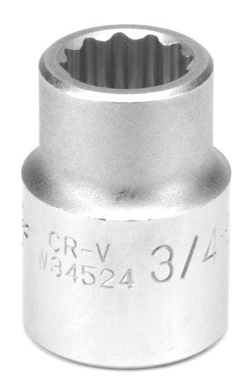 Performance Tool W34524 3/4" Drive 12-Point Standard Socket 3/4" 12Pt Socket