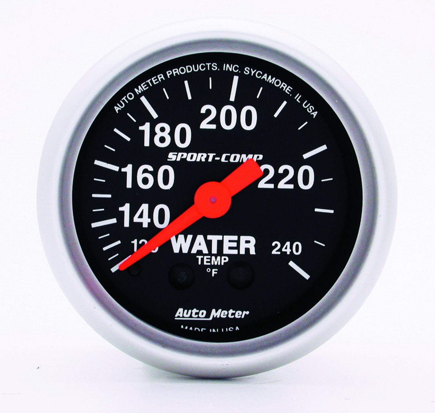 Autometer 3332 Sport-Comp Mechanical Water Temperature Gauge Auto Meter Products