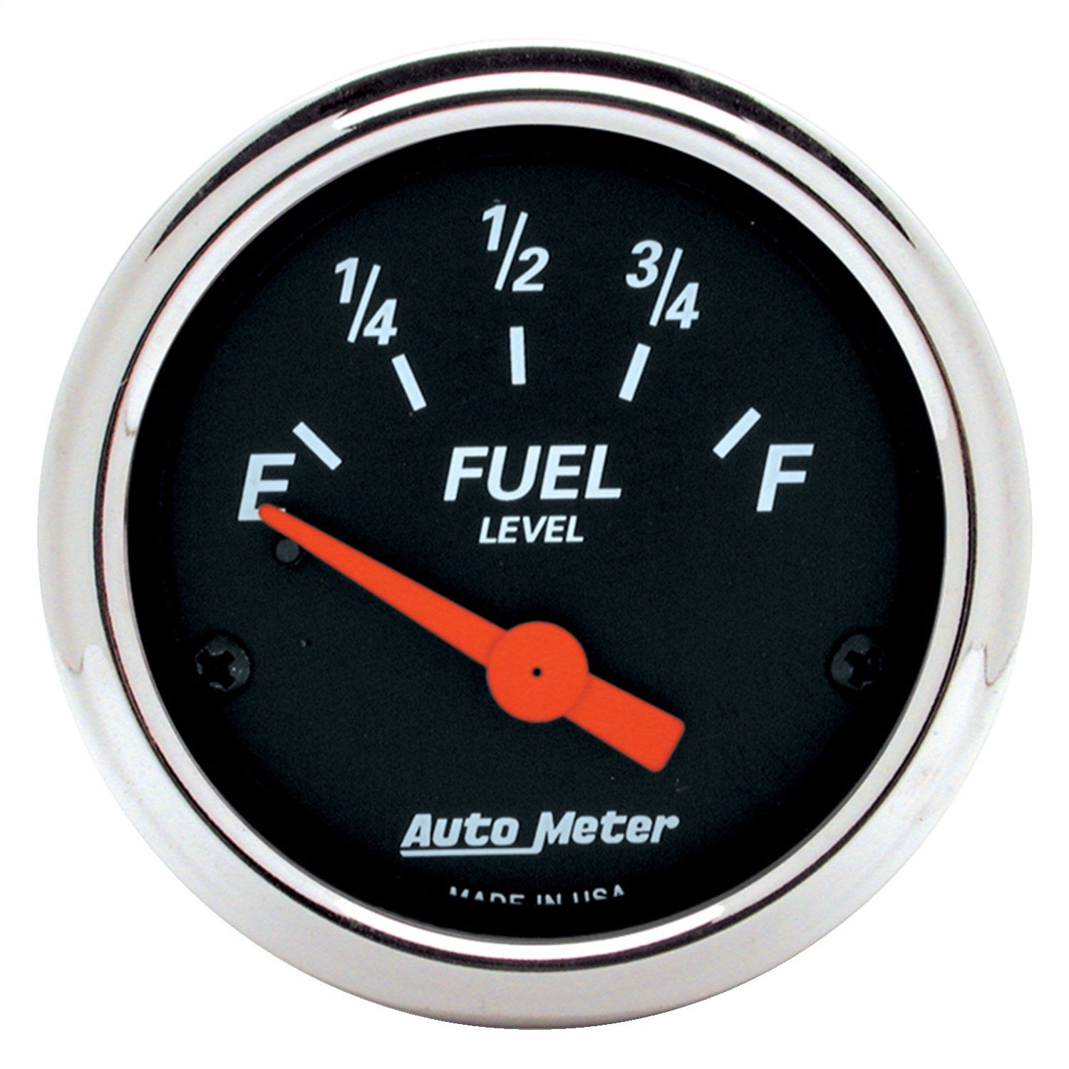 Autometer 1425 Designer Black Fuel Level Gauge   Designer Black Fuel Level Gauge