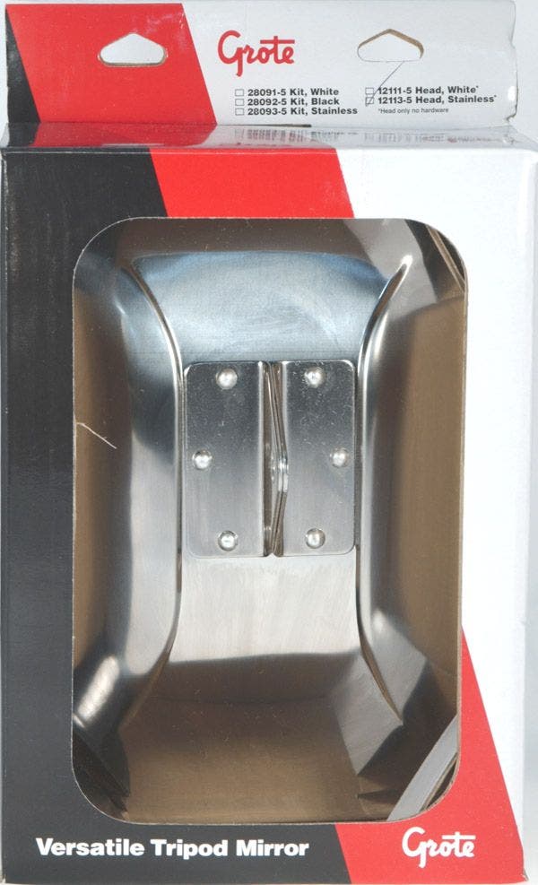 Grote 12113-5 Stainless Steel Below-Eye-Level Mirror   Blind Spot Mirror  Size