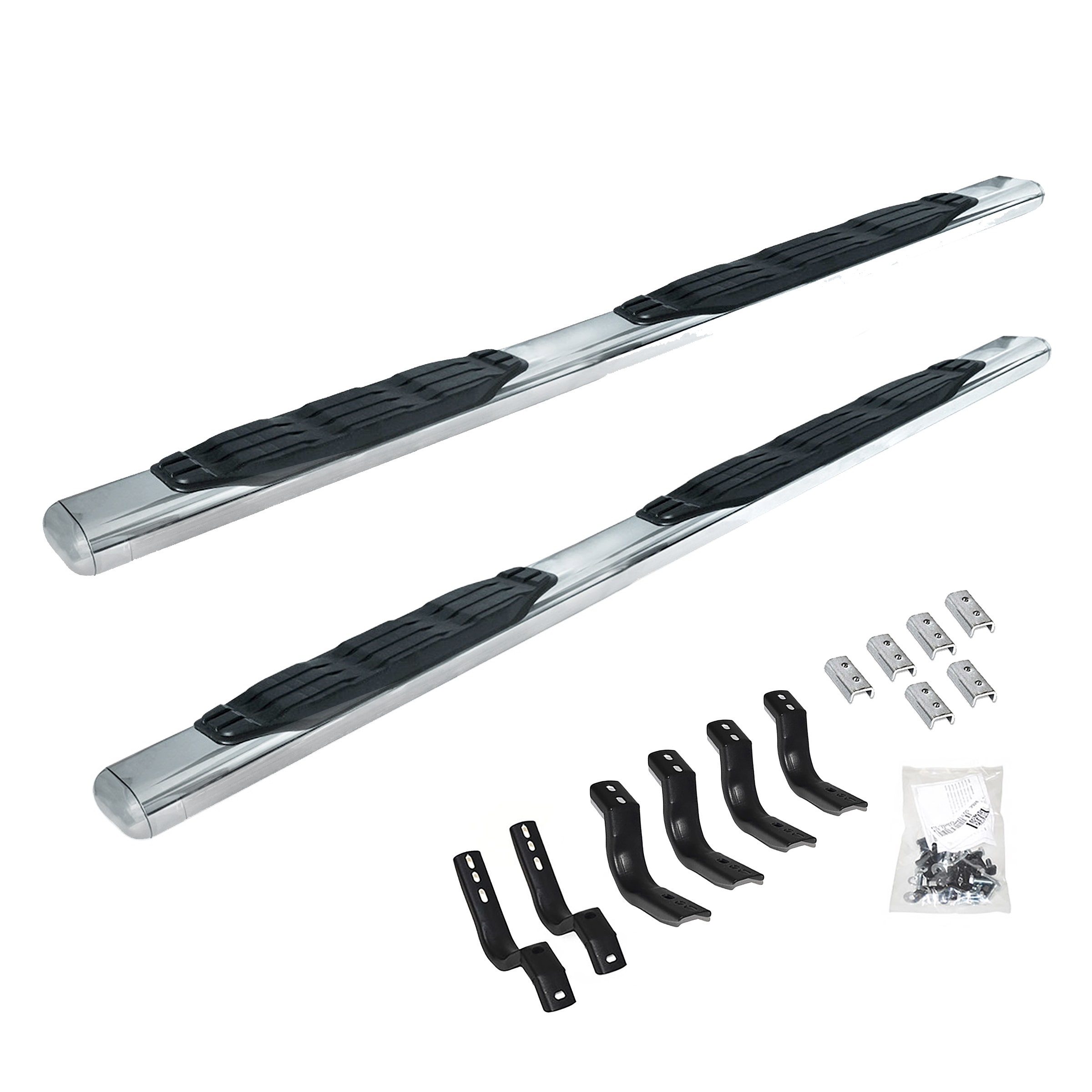 Go Rhino 104449987Ps 4 In. 1000 Series Oval Sidesteps Fits 19 1500   4 In. 1000