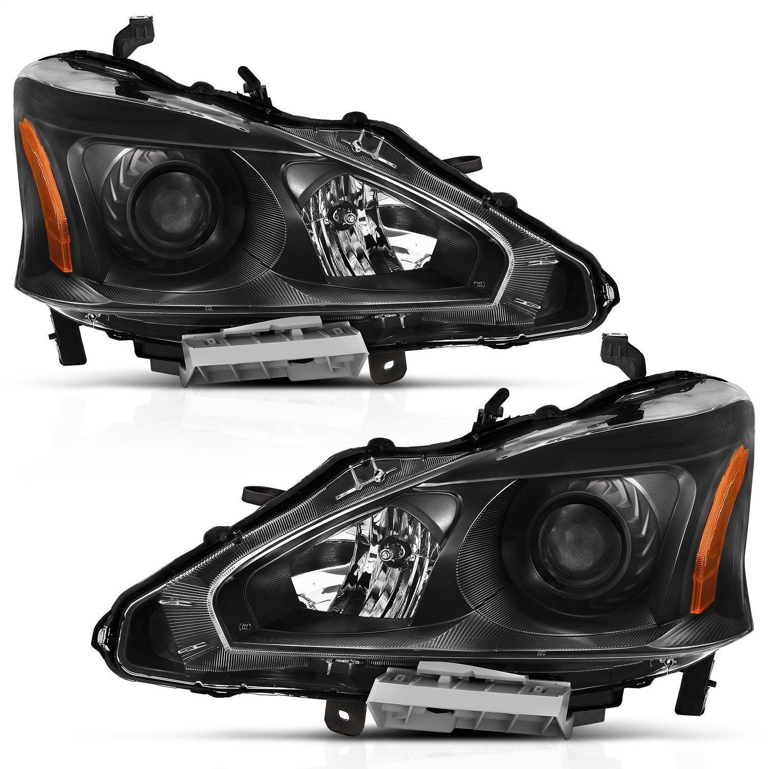 Anzo Usa 121549 Projector Headlight Set Fits 13-15 Altima   Projector Headlight