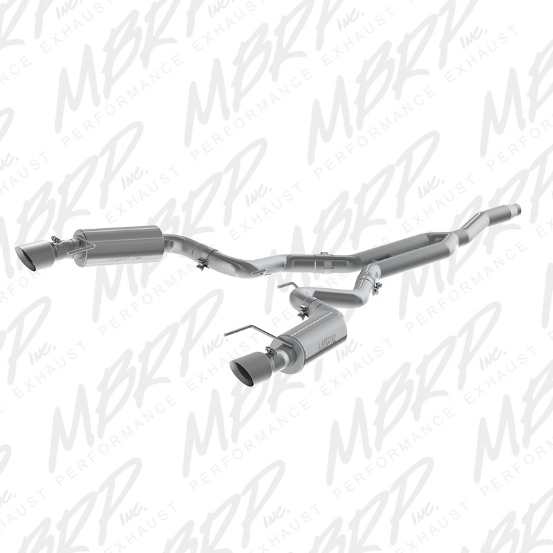 Mbrp Exhaust S7274al Armor Lite Cat Back Exhaust System Fits 15-23 Mustang Mbrp