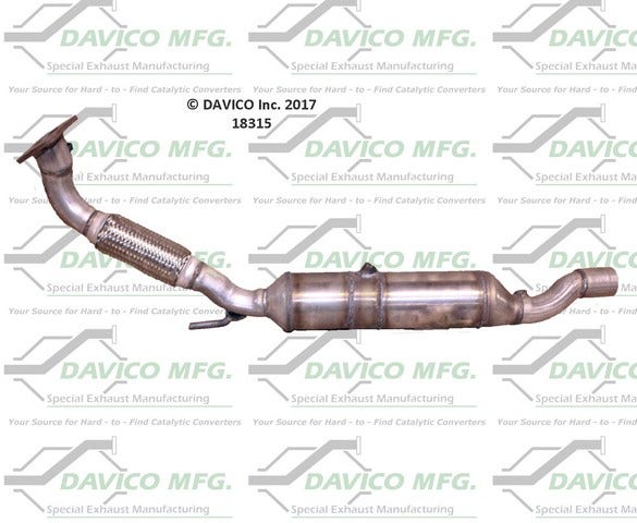 Davico Mfg Catalytic Converter P/N:18315  Catalytic Converter P/N: