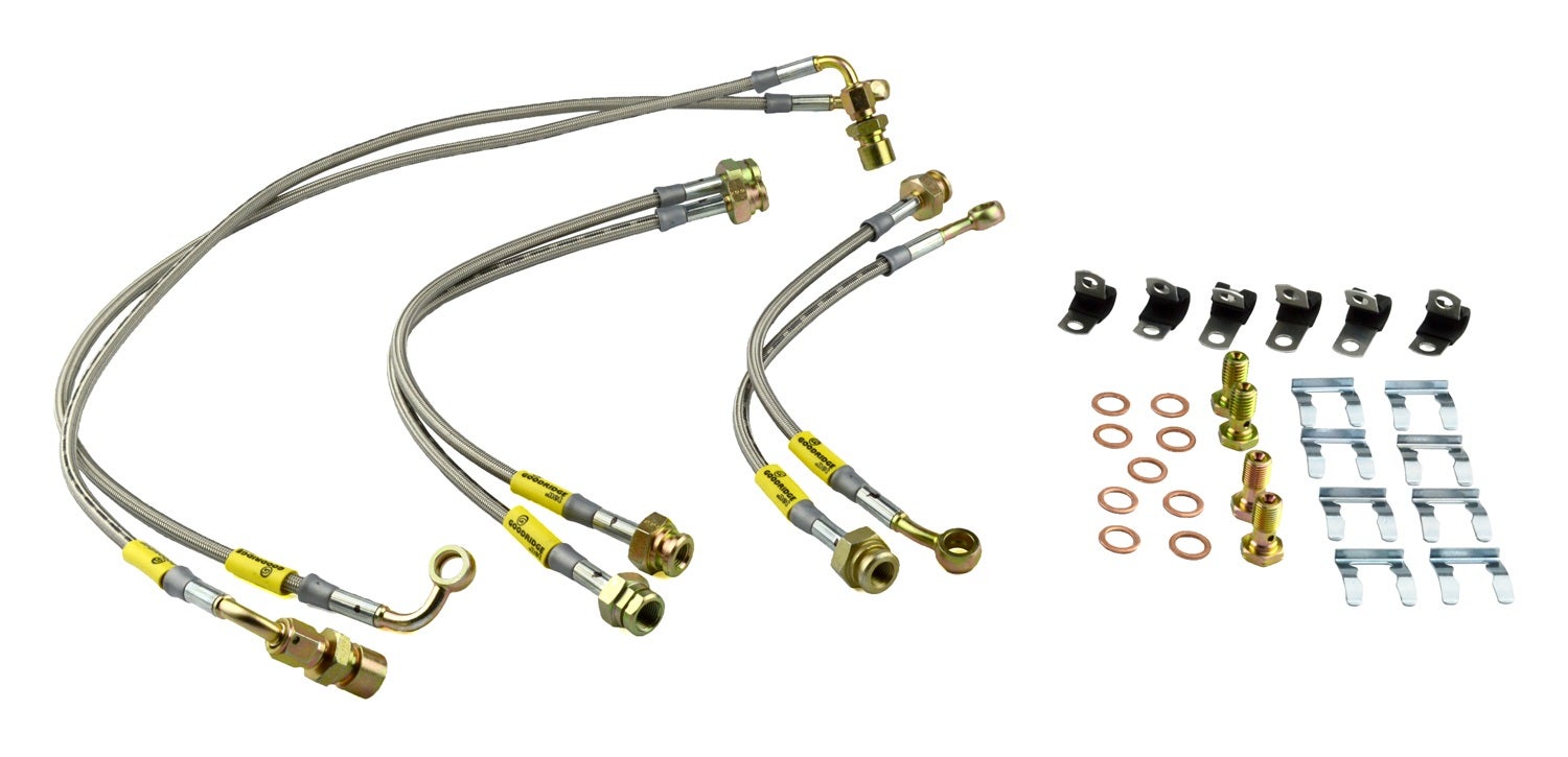 Goodridge Usa 14196 G-Stop Ss Braided Brake Line Kit  Usa  G-Stop Ss Braided