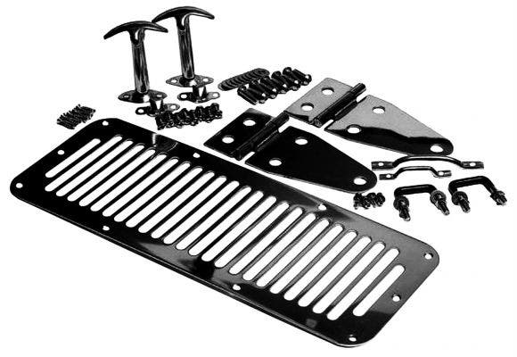 Rampage 7699 Complete Hood Kit Fits 87-95 Wrangler (Yj)   Hood Appearance Set;