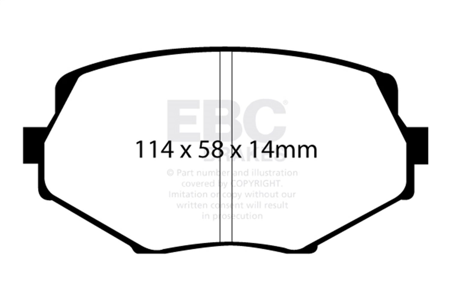 Ebc Brakes Dp41002r Yellowstuff Street And Track Brake Pads Fits 94-05 Miata