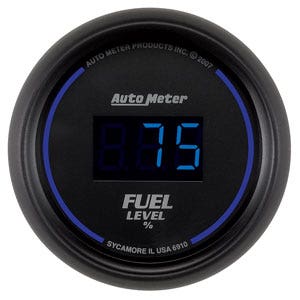 Autometer 6910 Cobalt Digital Programmable Fuel Level Gauge Auto Meter Products