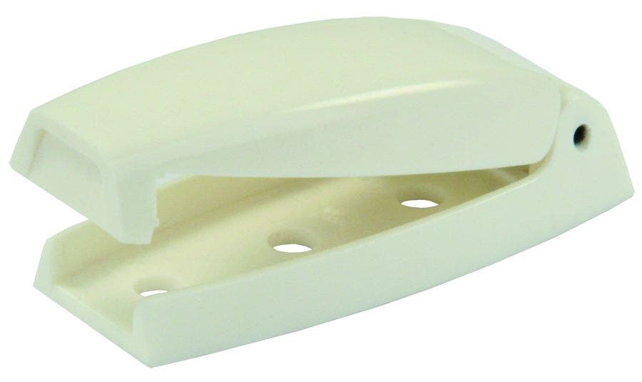 Jr Products 10254 Baggage Door Catch - Colonial White, Pack Of 2   Door Catch;