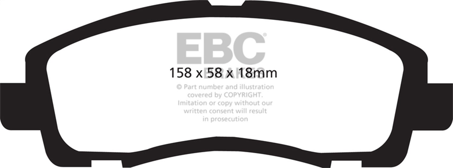 Ebc Brakes Dp31753c Redstuff Ceramic Low Dust Brake Pads Fits 09-18 Tl Tlx