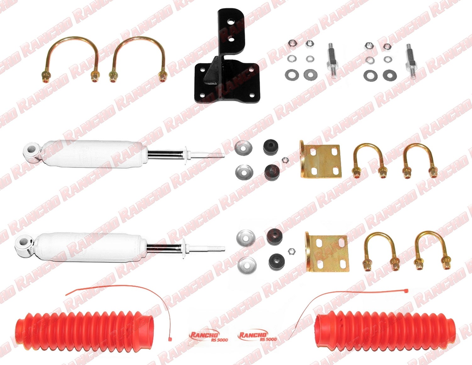 Rancho Steering Damper Kit P/N:Rs98510   Steering Stabilizer Steering Stabilizer