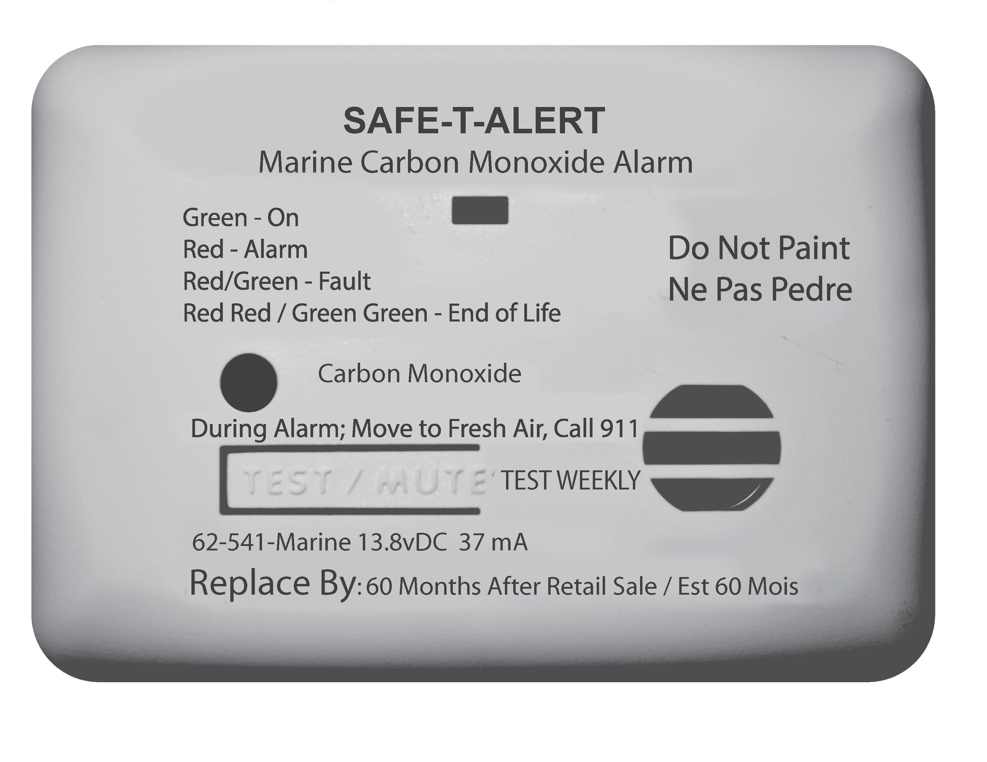 Marine Co Detector Surf Mnt Wht Marine Co Detector Surf Mnt Wht