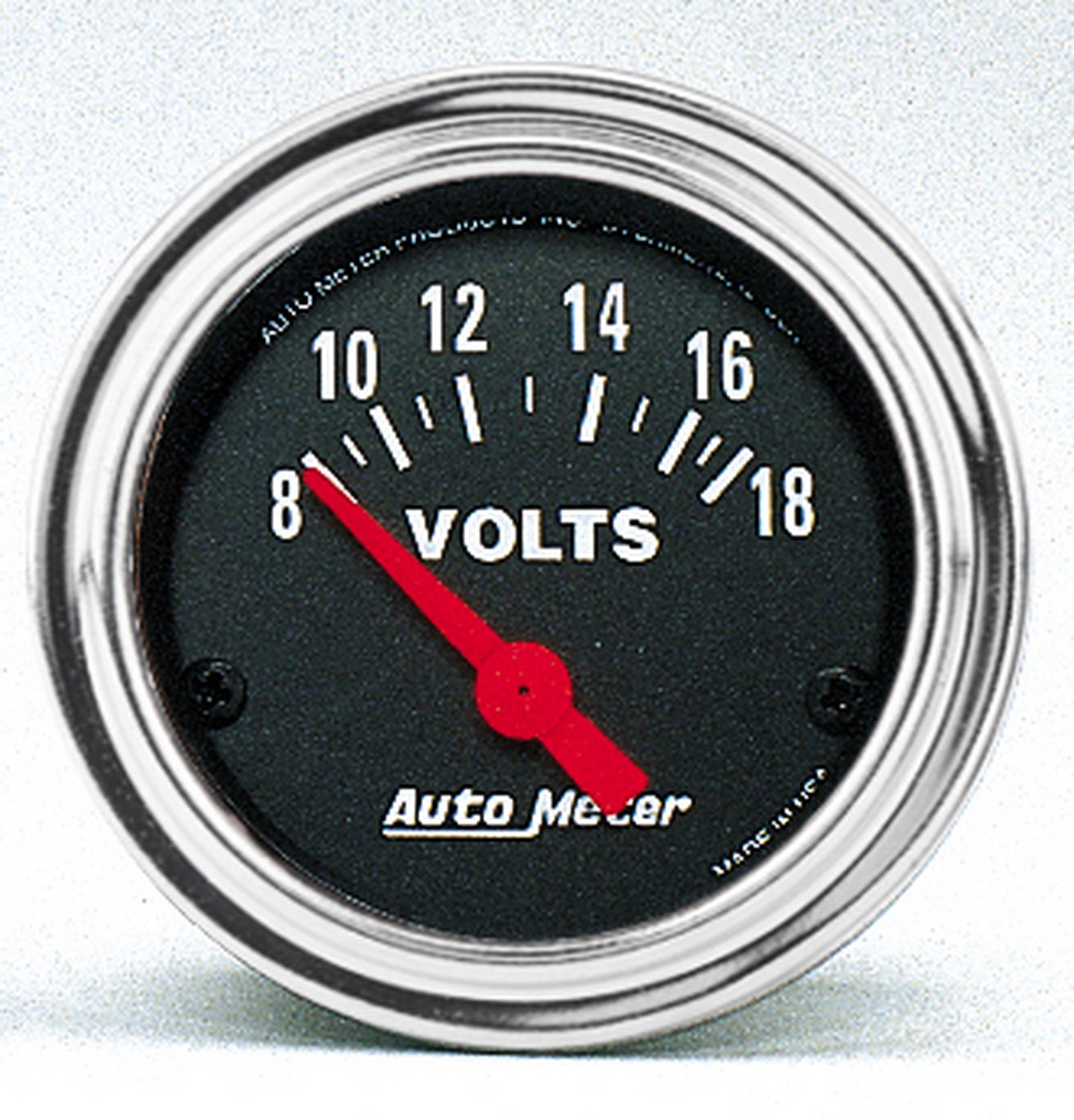 Autometer 2592 Traditional Chrome Electric Voltmeter Gauge Auto Meter Products