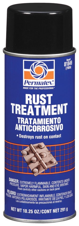 Permatex 81849 Rust Treatment, 10.25 Oz. Net Aerosol Can   Rust Treatment, 10.25