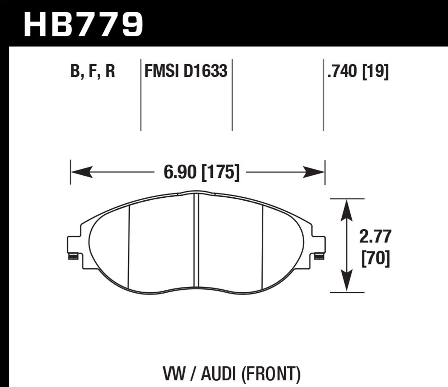 Hawk Performance Hb779z.740 Performance Ceramic Disc Brake Pad   Performance