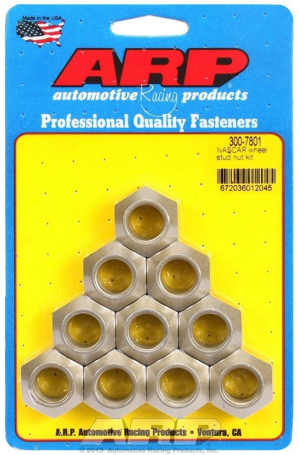 Arp 300-7801 Nascar Wheel Stud Nut Kit - 10 Piece Arp  Nascar Wheel Stud Nut Kit