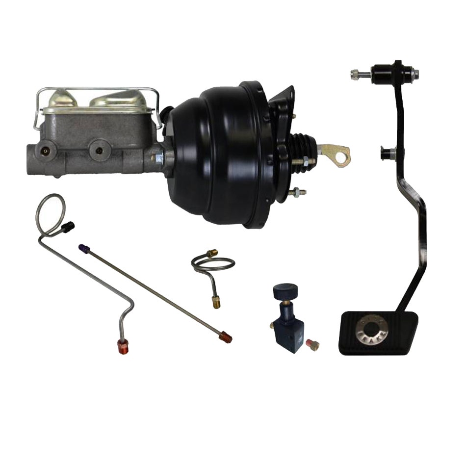 Leed Brakes Power Hydraulic Kit With Pre-Bent Lines Adjustable Valve And Pedal