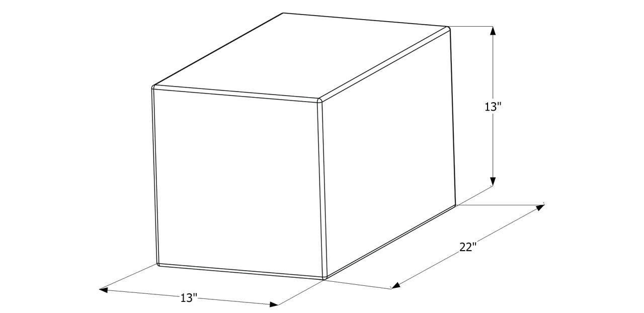 Wt2459  22X13x13  15 Gal. Wt2459  22X13x13  15 Gal.