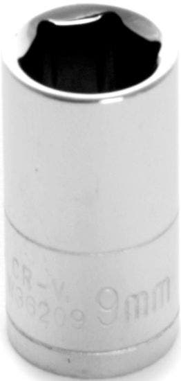 Performance Tool W36209 1/4" Dr 9Mm 6Pt Socket   Socket; Type - Metric, Socket