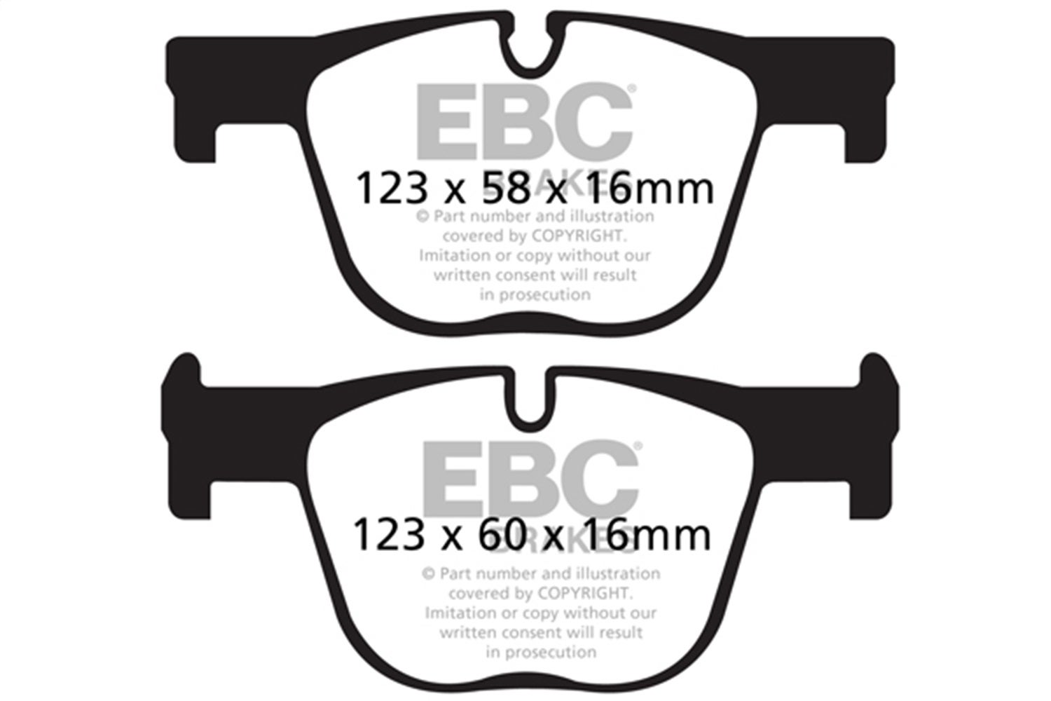 Ebc Brakes Dp32131c Redstuff Ceramic Low Dust Brake Pads   Redstuff Ceramic Low