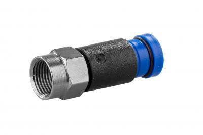 Jr Products 47295 Rg6 Hd/Satellite Compression Fitting   Compression Fitting;