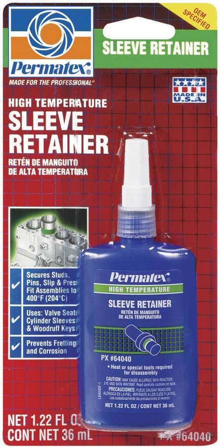 Permatex 64040 High Temperature Sleeve Retainer, 36 Ml   High Temperature Sleeve